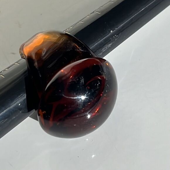 Hand Blown Glass Ring Size 7 - 7.25 - Picture 8 of 15